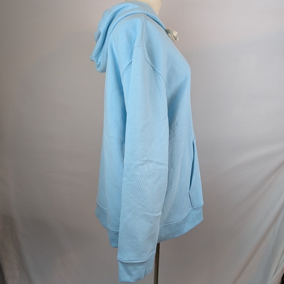 Life Is Good Fleece Hoodie Pullover Sunflower Kangaroo Pocket Light Blue XXL NWT - Picture 5 of 15
